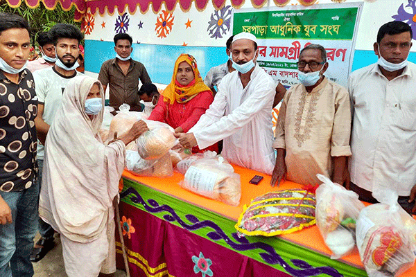 ধুনটে দুস্থ প্রতিবন্ধীদের মাঝে খাদ্য সামগ্রী বিতরণ