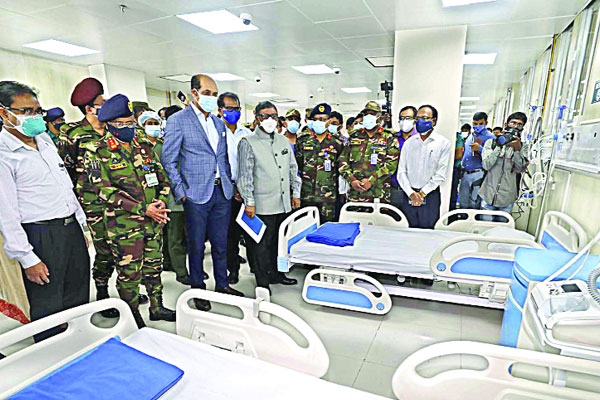 মহাখালীতে চালু হলো দেশের সবচেয়ে বড় করোনা হাসপাতাল