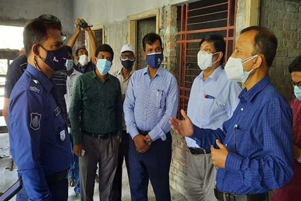 নাটোর সদর হাসপাতালে নির্মাণ হচ্ছে সেন্ট্রাল অক্সিজেন প্লান্ট 