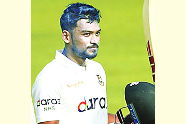 টেস্টে শান্তর প্রথম সেঞ্চুরি