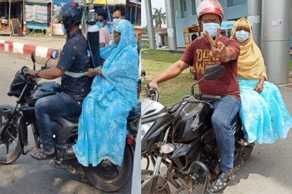আজ চিত্রটি উল্টো, সুস্থ মাকে নিয়ে বাড়ি ফিরলেন সেই ছেলে