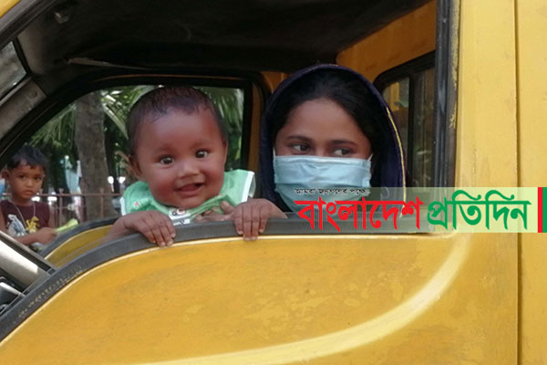 ৯ ঘণ্টা রিকশা চালিয়ে হাসপাতালে; হাসি মুখে বাড়ি ফিরল সেই শিশু জান্নাত