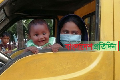 ৯ ঘণ্টা রিকশা চালিয়ে হাসপাতালে; হাসি মুখে বাড়ি ফিরল সেই শিশু জান্নাত