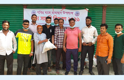 সুবিধাবঞ্চিত পরিবারে প্রবাসী সংস্থা’র খাদ্য সহায়তা