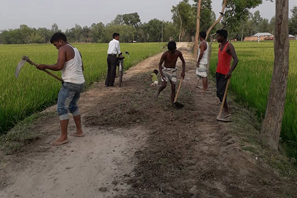 সৈয়দপুরে হাজীপাড়া-কাছারিপাড়া সড়ক বেহাল