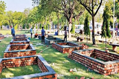 দিল্লির পার্ক ও গাড়ি পার্কিংয়ের জায়গায় অস্থায়ী শ্মশান!