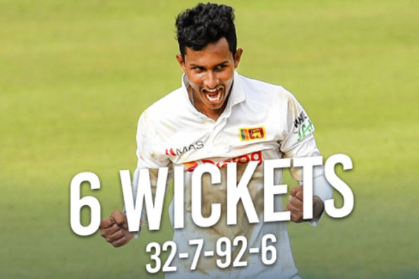 শ্রীলঙ্কার হয়ে অভিষেক টেস্টে জয়াবিক্রমের সেরা বোলিং