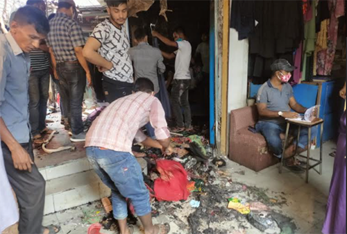 বগুড়ায় নিউ মার্কেটে আগুন 