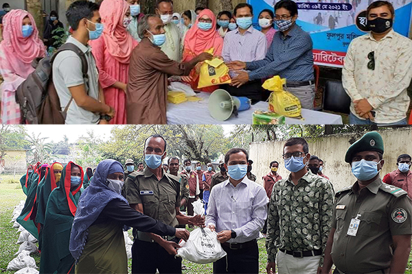 ফুলপুরে শিক্ষার্থী ও আনসারদের উদ্যোগে ঈদ সামগ্রী বিতরণ