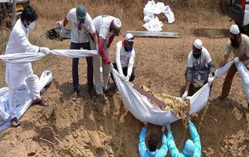 ভারতে করোনায় মৃতদের সৎকারে এগিয়ে এসেছে তাবলিগ