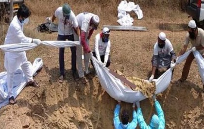 ভারতে করোনায় মৃতদের সৎকারে এগিয়ে এসেছে তাবলিগ
