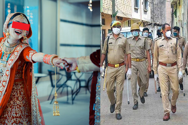 করোনা আক্রান্ত শুনে বিয়ের আসর থেকে বরকে তুলে নিল পুলিশ