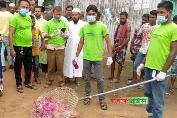 নালিতাবাড়ীতে জলাতঙ্ক নির্মূলে কুকুরকে টিকা 
