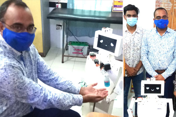 আগৈলঝাড়া স্বাস্থ্য কমপ্লেক্সে
করোনা রোগীর সেবায় রোবট