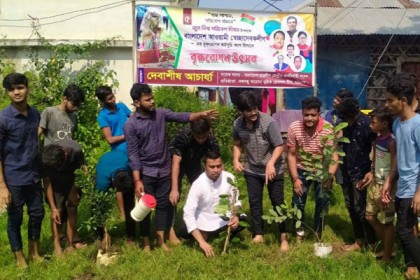 চট্টগ্রামে স্বেচ্ছাসেবক লীগের বৃক্ষরোপণ    