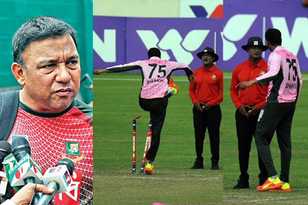 খালেদ মাহমুদের সঙ্গেও লেগে গেল সাকিবের, পরে ড্রেসিংরুমে মিটমাট