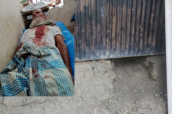 কলাপাড়ায় সিঁধ কেটে চুরি, গৃহকর্তাকে কুপিয়ে জখম