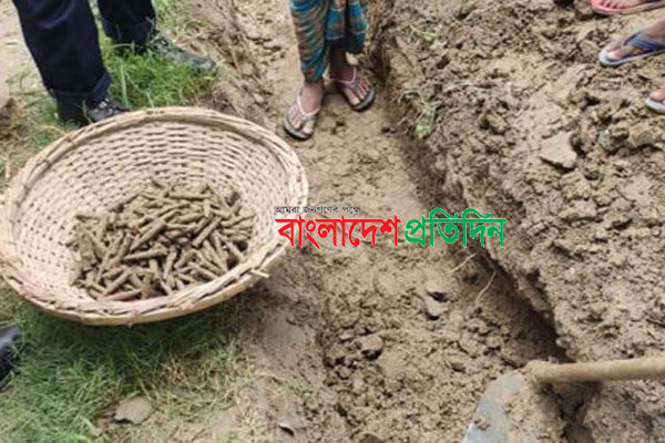 কৃষি জমির মাটি খুঁড়ে রাইফেলের ৩৭৯টি গুলি উদ্ধার