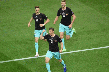 ইউরোতে প্রথমবারের মতো অস্ট্রিয়ার জয়