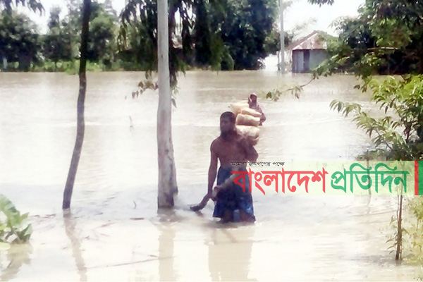 রংপুরে তিস্তায় পানি বৃদ্ধি, পানিবন্দি দুই হাজার পরিবার