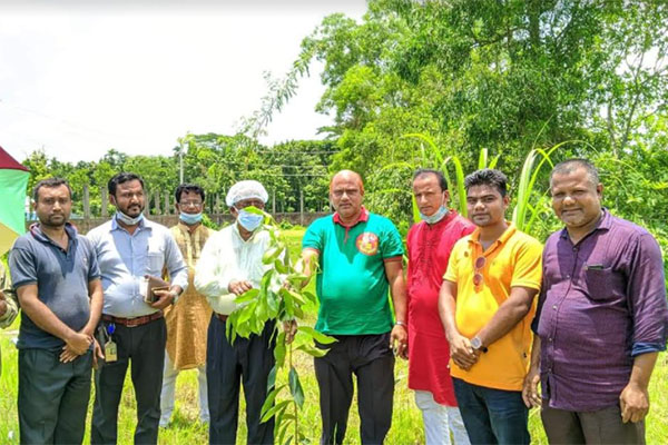 প্রতিষ্ঠাবার্ষিকীতে কিশোরগঞ্জে কৃষকলীগের বৃক্ষরোপণ