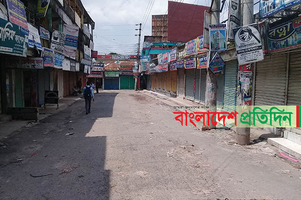 ভাঙ্গায় ৩য় দিনের মত লকডাউন চলছে