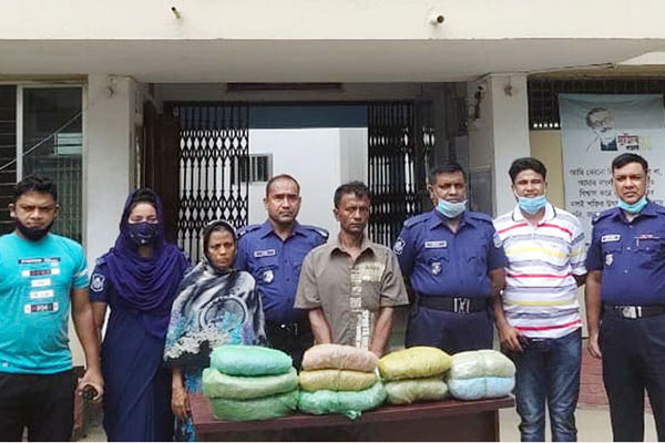 শেরপুরে ১০ কেজি গাঁজাসহ গ্রেফতার ২