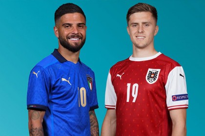 ইউরো শেষ ষোলো: আজ মুখোমুখি ইতালি-অস্ট্রিয়া