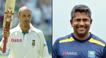 টাইগারদের ব্যাটিং কোচ অ্যাসওয়েল প্রিন্স ও স্পিন কোচ হেরাথ 

