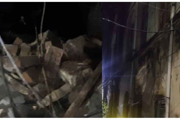 ভেঙে পড়ল বাড়ির বারান্দা, ১২ জনকে গ্রিল কেটে উদ্ধার

