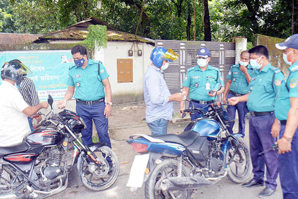 লকডাউনের চতুর্থ দিনে রংপুরে ১০৬ মামলা 