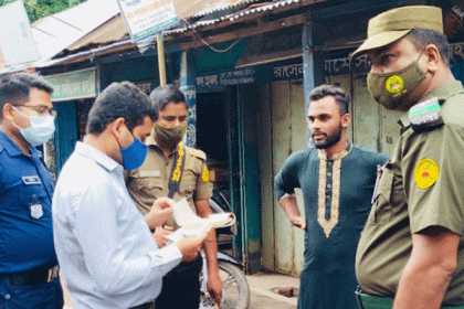 স্বাস্থ্যবিধি না মানায় বিশ্বনাথে ৫ জনকে জরিমানা