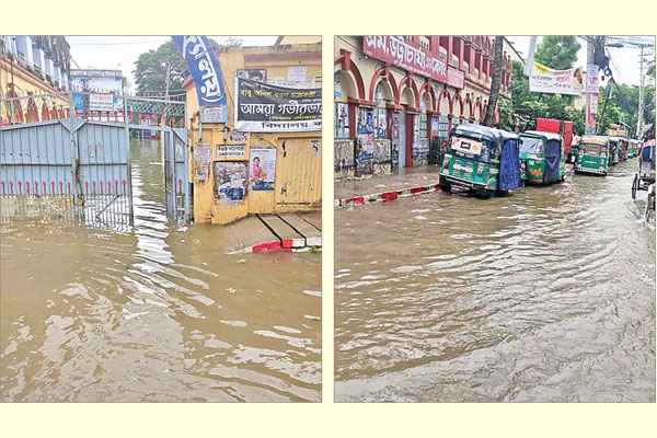 বৃষ্টি হলেই ডুবে যায় কুমিল্লা শহর