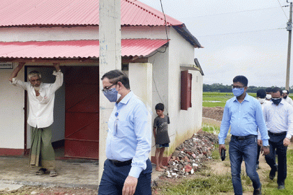 বিশ্বনাথে আশ্রয়ণ প্রকল্প পরিদর্শনে বিশেষ টিম
