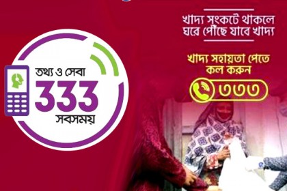 ৩৩৩-এ সহায়তা অব্যহত রাখতে ১০০ কোটি টাকা বরাদ্দ প্রধানমন্ত্রীর