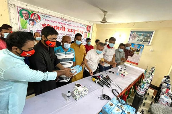 এমপি একরামের উদ্যোগে শেখ রাসেল অক্সিজেন ব্যাংক উদ্বোধন