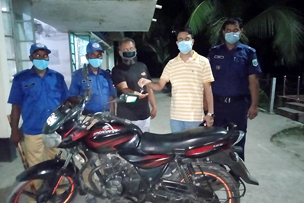 বগুড়ায় চুরি হওয়া
মোটরসাইকেল উদ্ধার 