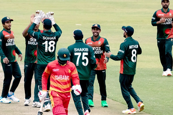সাকিবের ঘূর্ণিতে জিম্বাবুয়েকে বড় ব্যবধানে হারাল টাইগাররা