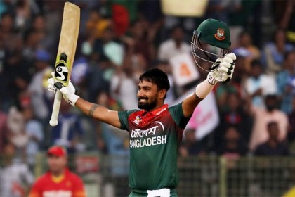 এক প্রান্ত আগলে রেখে দুর্দান্ত সেঞ্চুরি লিটনের
