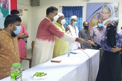 মেহেন্দিগঞ্জে সর্বস্তরের মানুষের সাথে পংকজ নাথের ঈদের শুভেচ্ছা বিনিময়