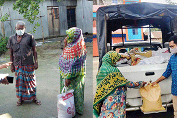 গুরুদাসপুরে খাদ্য সহায়তা পেয়েছেন ৭৩৫ পরিবার


