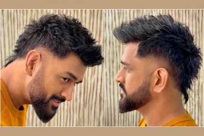 ‌‌‘ড্যাশিং’ লুকে নজর কাড়লেন ধোনি