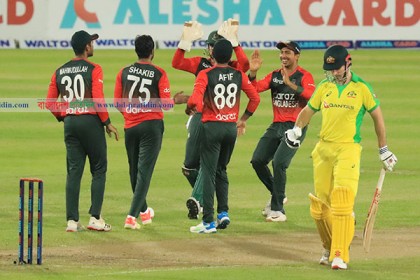 টি-টোয়েন্টিতেও অস্ট্রেলিয়ার বিপক্ষে জয়ের স্বাদ পেল টাইগাররা


