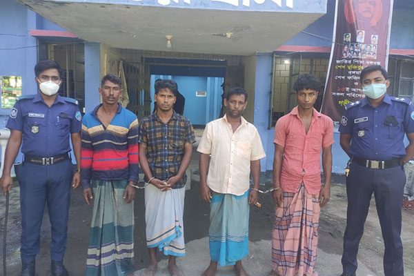 স্বামীর সহায়তায় গৃহবধূকে গণধর্ষণ; গ্রেফতার ৪