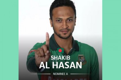 ‘প্লেয়ার অব দ্য মান্থ’ মনোনীত সাকিব


