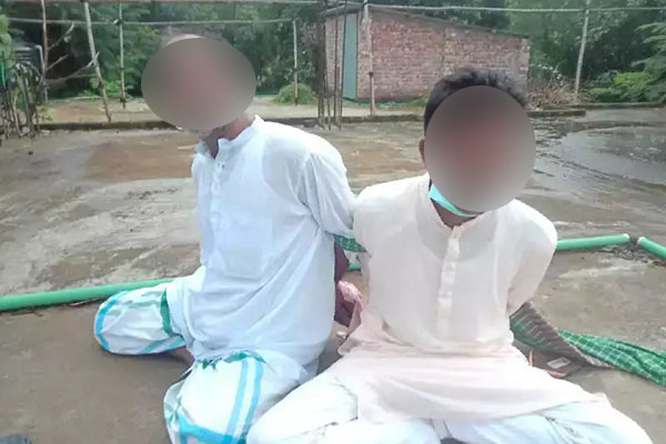 নানা শ্বশুর ও মামা শ্বশুরকে পানি ট্যাংকির সাথে বেঁধে নির্যাতন