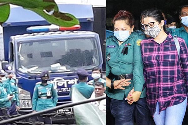 আদালত প্রাঙ্গনে প্রিজন ভ্যান দেখে পরীমণি বললেন ‘নাইস গাড়ি’