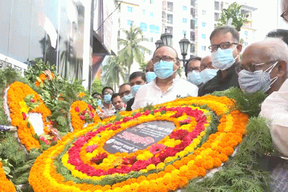 রাজশাহীতে শোক আর শ্রদ্ধায় বঙ্গবন্ধুকে স্মরণ 