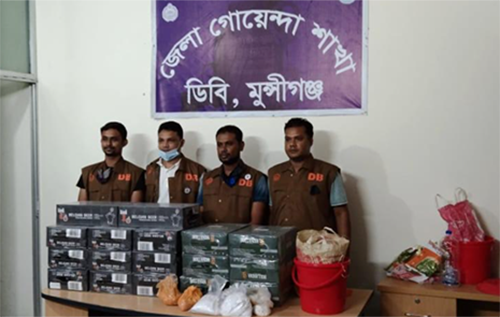 মুন্সীগঞ্জে বিয়ার ও বিস্ফোরক দ্রব্য উদ্ধার