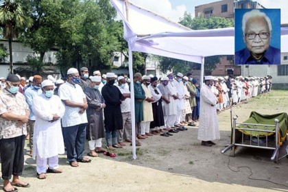 রংপুরে অধ্যাপক আলিম উদ্দিনের দাফন সম্পন্ন